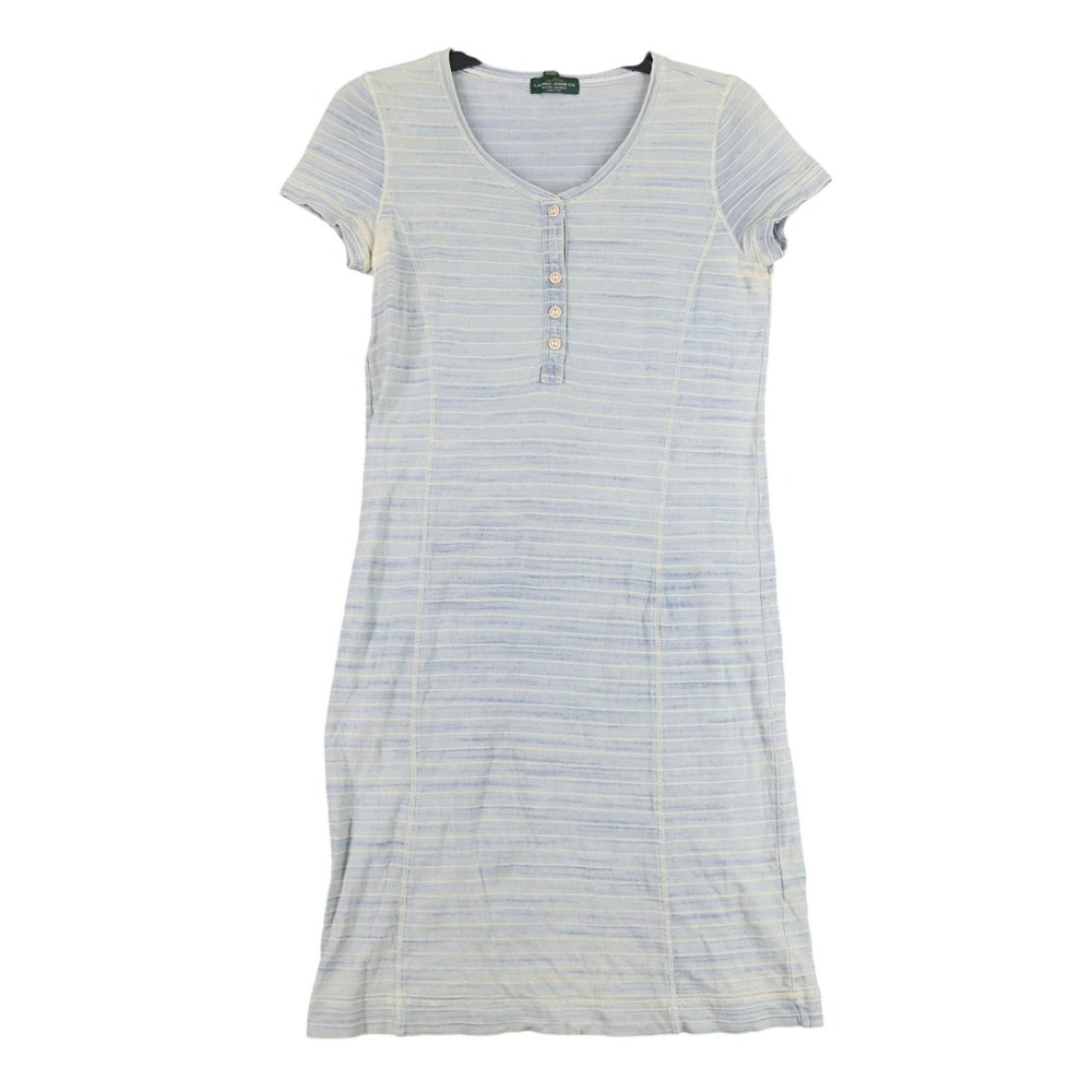 Lauren Ralph Lauren Jeans T-Shirt Dress Women XSP Henley Casual Faded Distressed